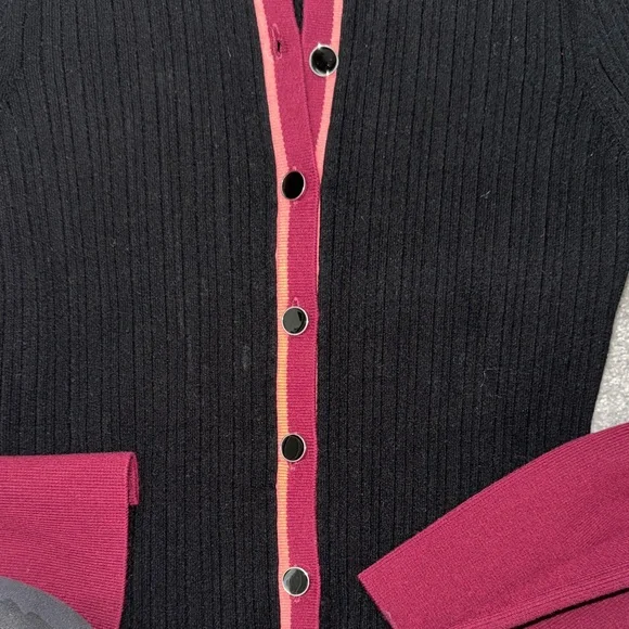 Ramy Brook Black and Maroon Sweater and Sleeveless Dress Set